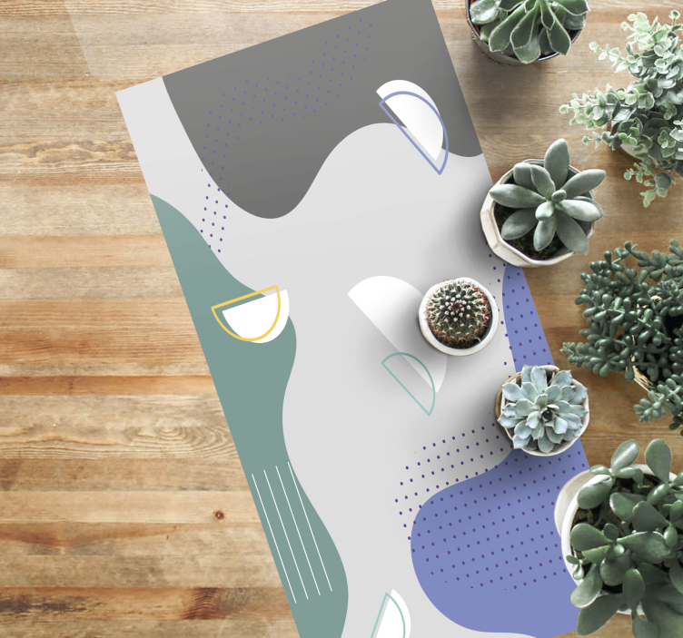 ミニマリスト ビニールマット 抽象的なミニマルデザイン - TENSTICKERS