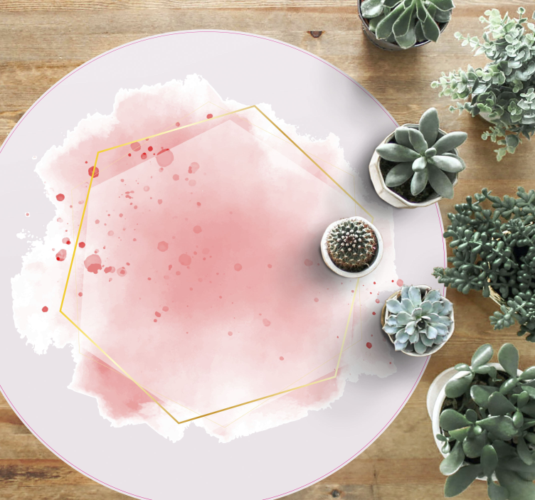 ミニマリスト ビニールマット 抽象的な水彩画 - TENSTICKERS