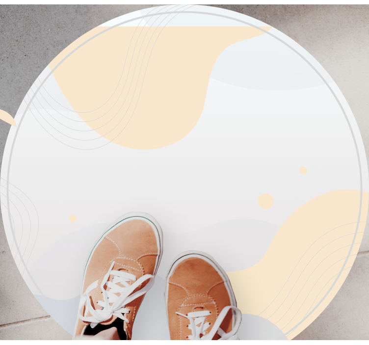 ミニマリスト ビニールマット 穏やかな波模様 - TENSTICKERS