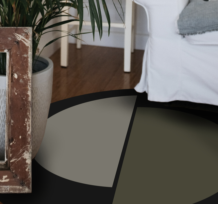 ミニマリスト ビニールマット ツートンオーバル - TENSTICKERS