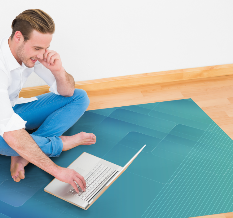 現代のビニールマット 抽象幾何学的層 - TENSTICKERS