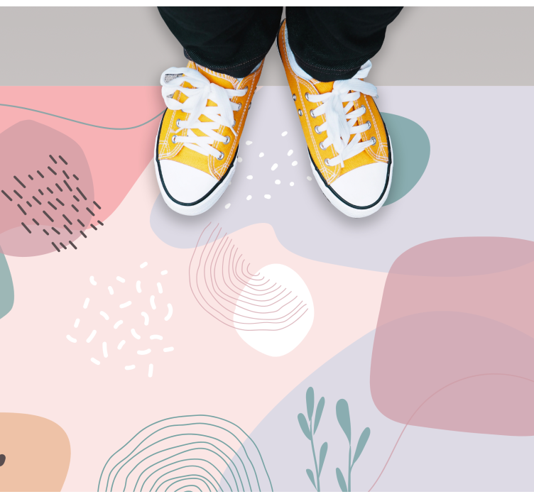 現代のビニールマット抽象的な柔らかい形状 - TENSTICKERS