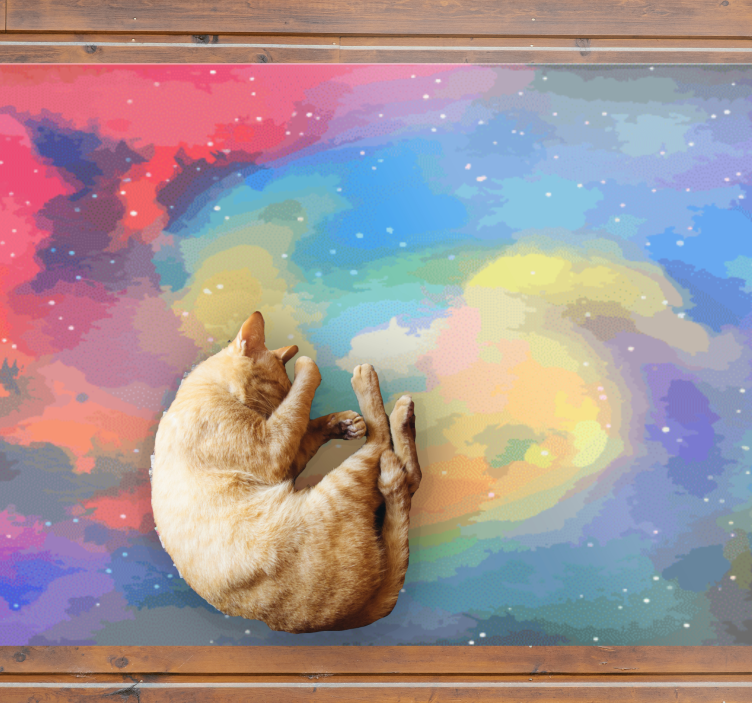 現代のビニールマット天体の渦 - TENSTICKERS