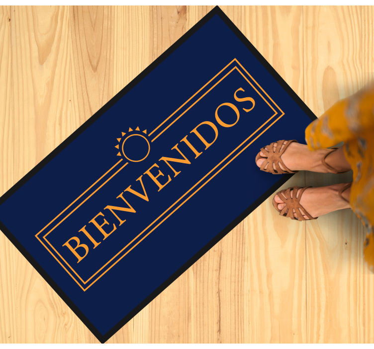 現代のビニールマットご挨拶メッセージ - TENSTICKERS