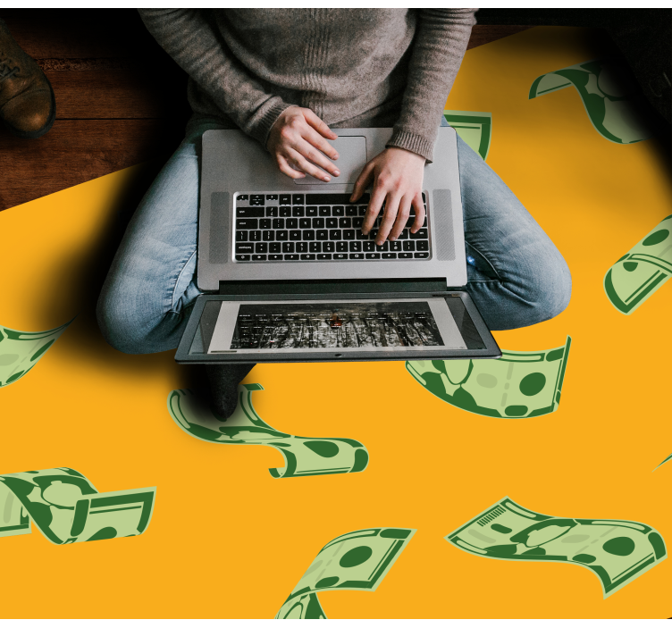 現代のビニールマットマネーフローパターン - TENSTICKERS