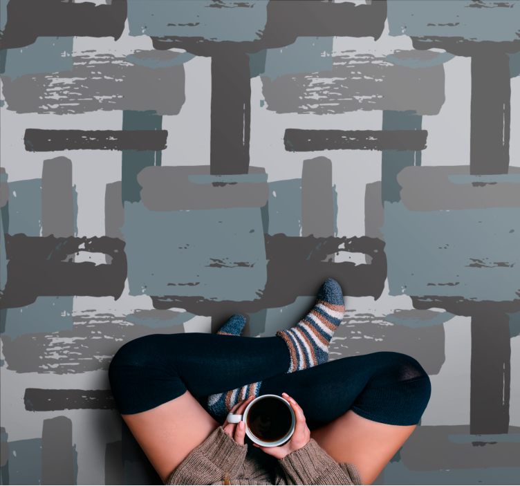 モザイク ビニールマット 抽象的なモザイク - TENSTICKERS