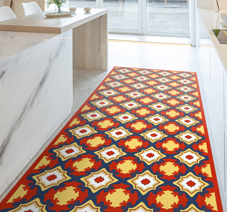 モザイク ビニールマット 複雑なモザイクランナー - TENSTICKERS