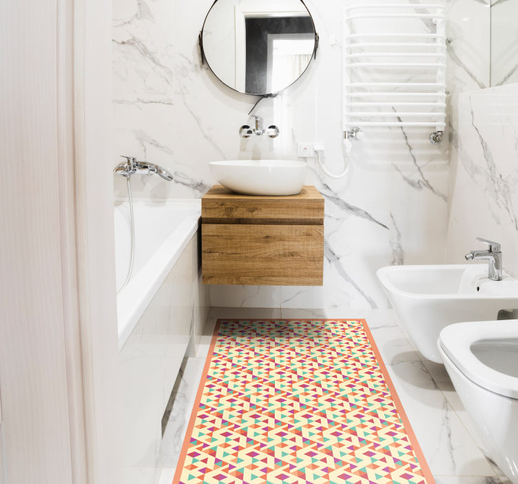 モザイク ビニールマット モザイク模様のランナー - TENSTICKERS