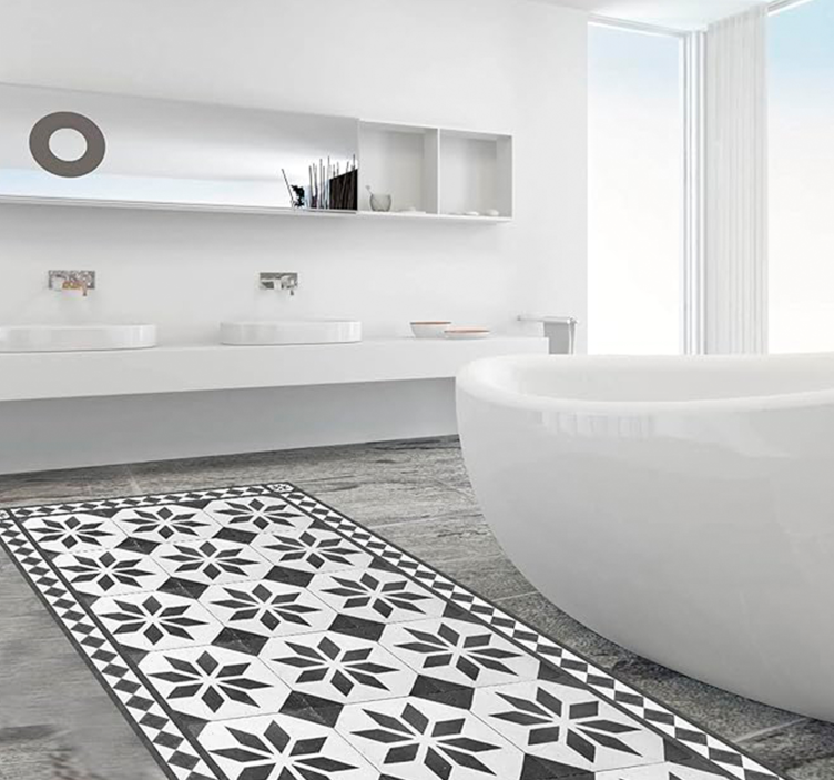 モザイク ビニールマット 古風なカーペット - TENSTICKERS