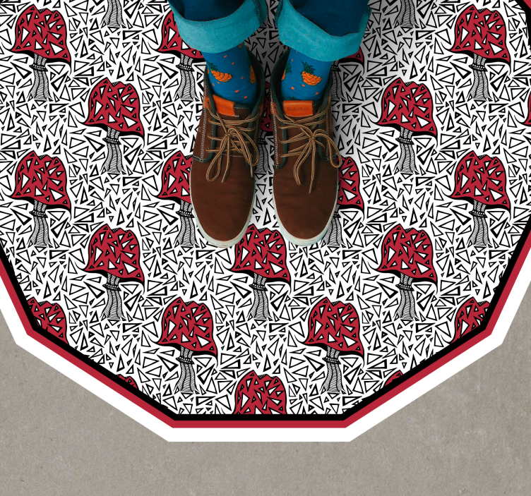 フォトミュラルネイチャーアーティスティックマッシュルームモチーフ - TENSTICKERS