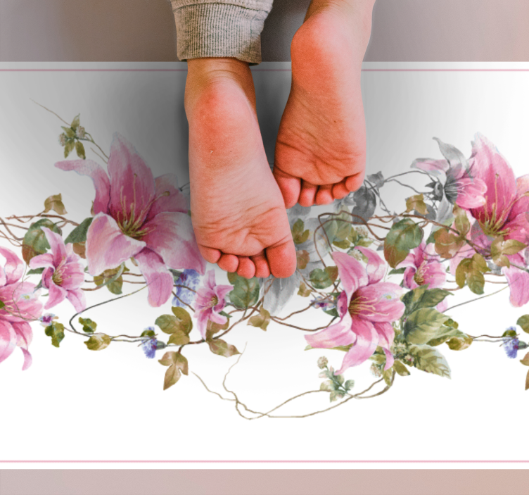 フォトミュラルネイチャー花のつる模様 - TENSTICKERS