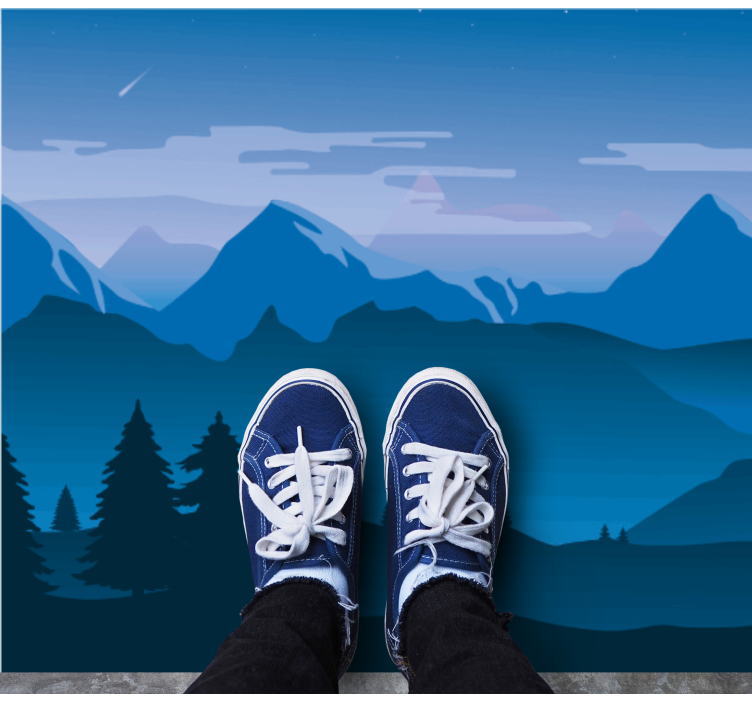 フォトミュラルネイチャー山の景色 - TENSTICKERS