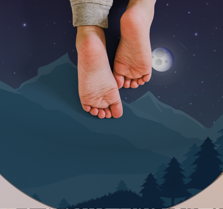 フォトミュラルネイチャー 山の夕暮れ - TENSTICKERS