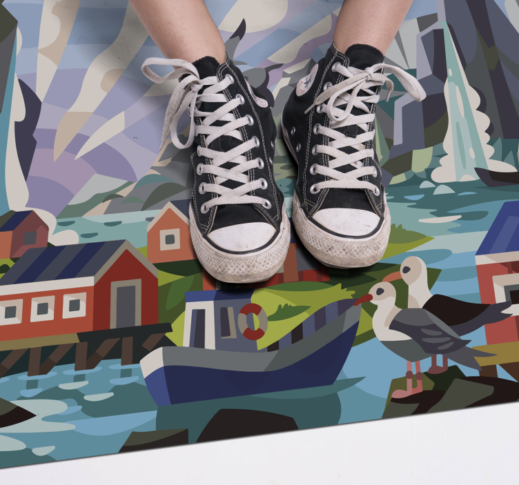 フォトミュラルネイチャーノルウェーの海岸 - TENSTICKERS