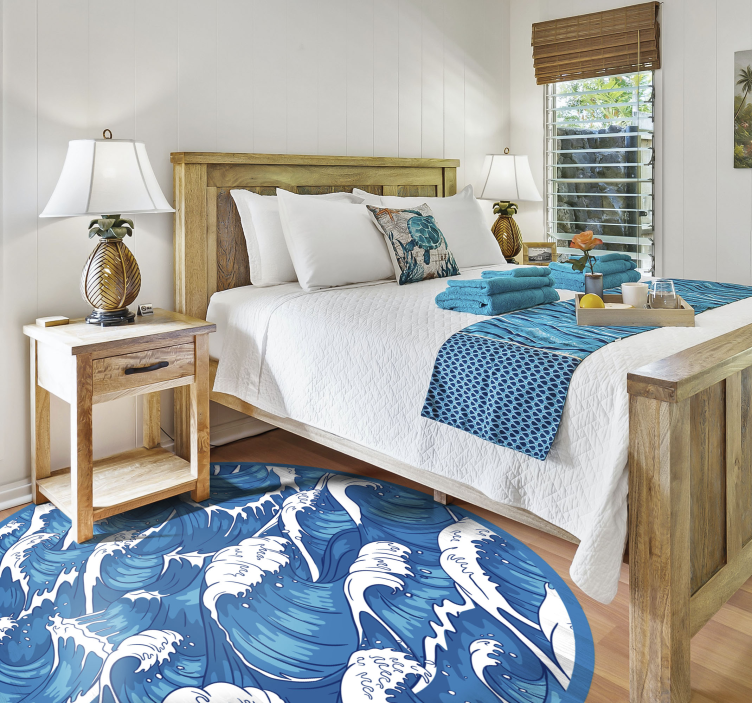 フォトミュラルネイチャー 海洋の波模様 - TENSTICKERS