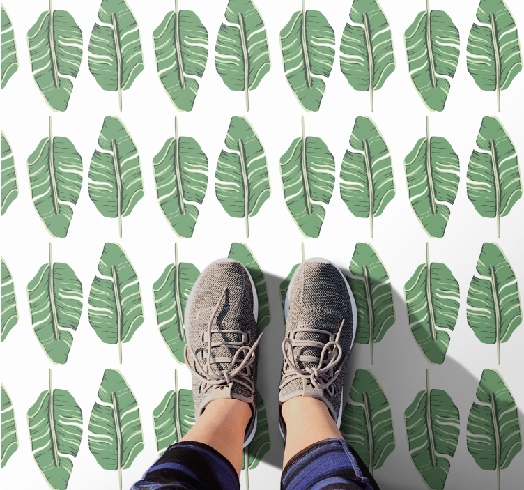 フォトミュラルネイチャー豪華な葉のモチーフ - TENSTICKERS