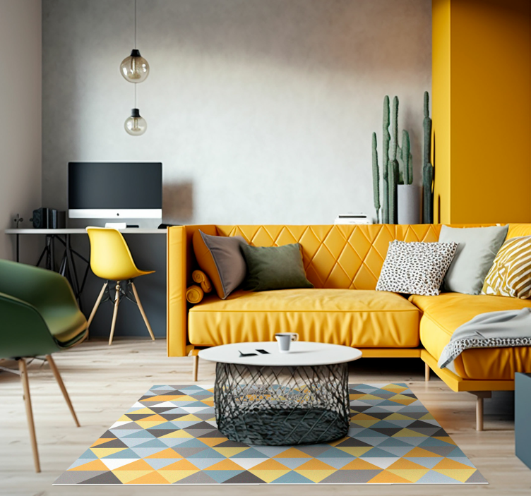 幻想的なパステルカラーの北欧スタイルのビニールの敷物 - TENSTICKERS