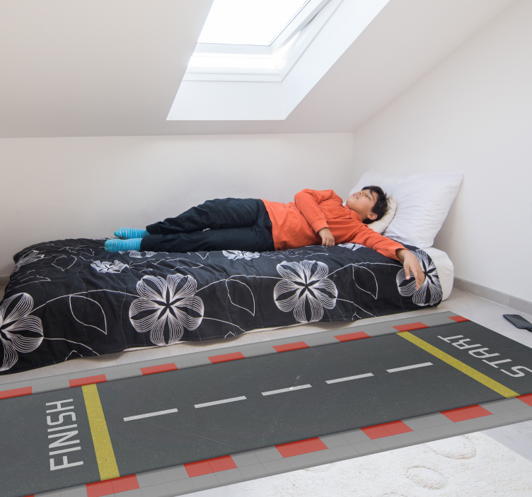 道路 ビニールマット クラシックレーストラック - TENSTICKERS