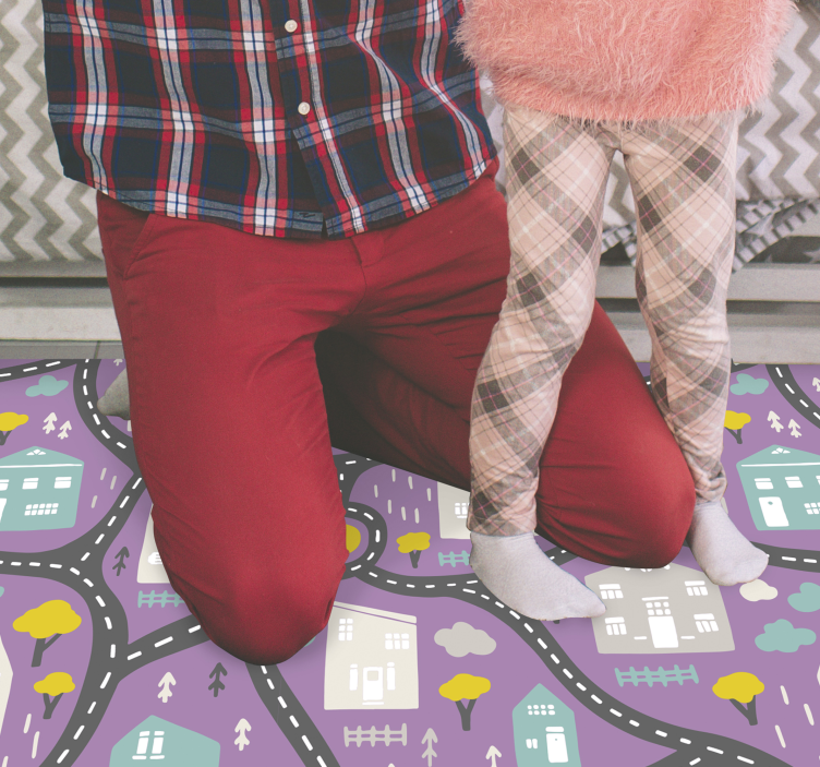 道路 ビニールマット ロードマッププレイ - TENSTICKERS