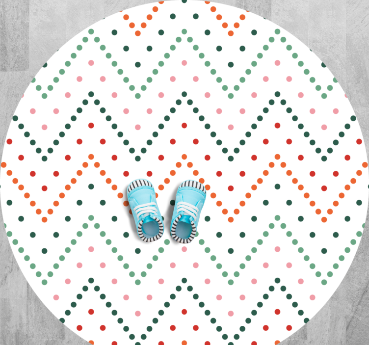 出演者 ビニールマット シェブロンドットパターン - TENSTICKERS