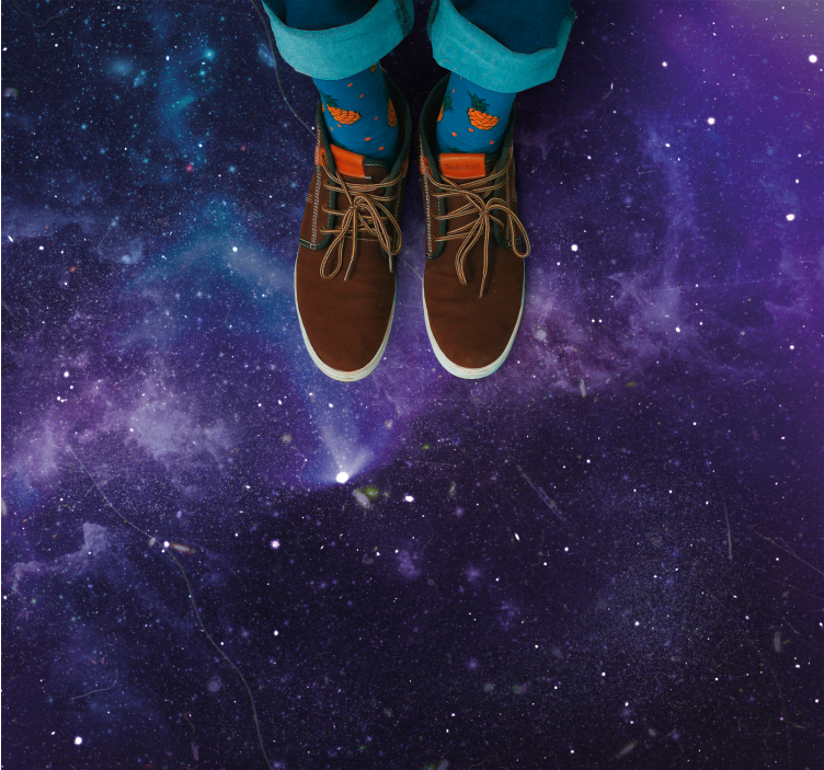 出演者 ビニールマット 宇宙銀河のシーン - TENSTICKERS