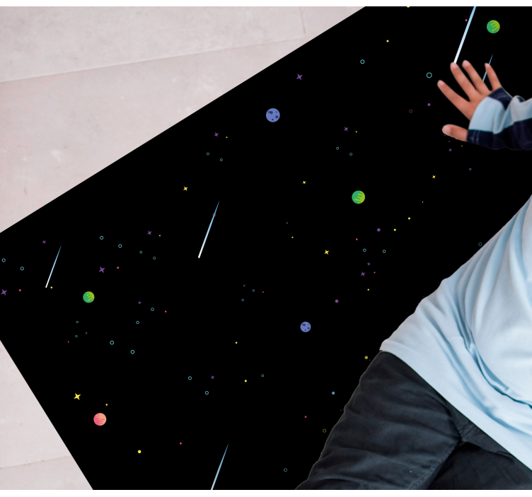 出演者 ビニールマット 宇宙の星空 - TENSTICKERS