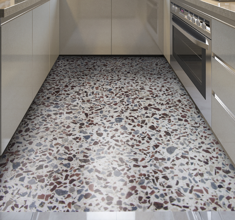 石の効果 ビニールマット グラニットモザイク - TENSTICKERS