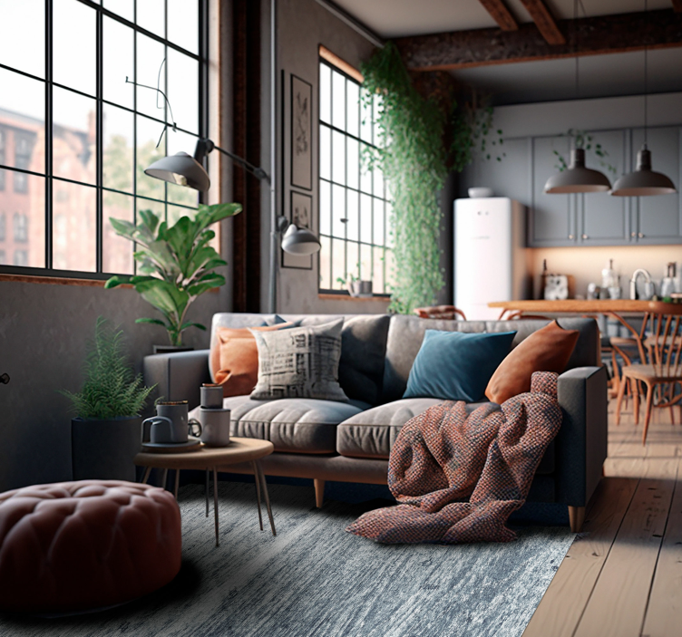 石の効果 ビニールマット エフェクトセメントの縞模様 - TENSTICKERS