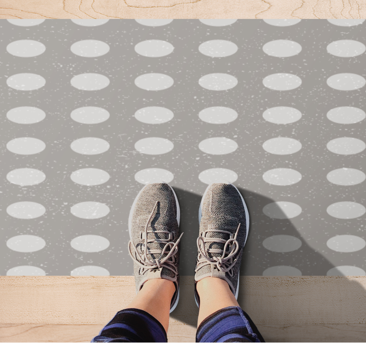 縞模様のビニールマット 水玉模様 - TENSTICKERS