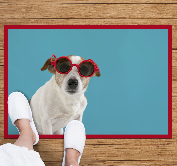 サングラス犬の動物の敷物 - TENSTICKERS