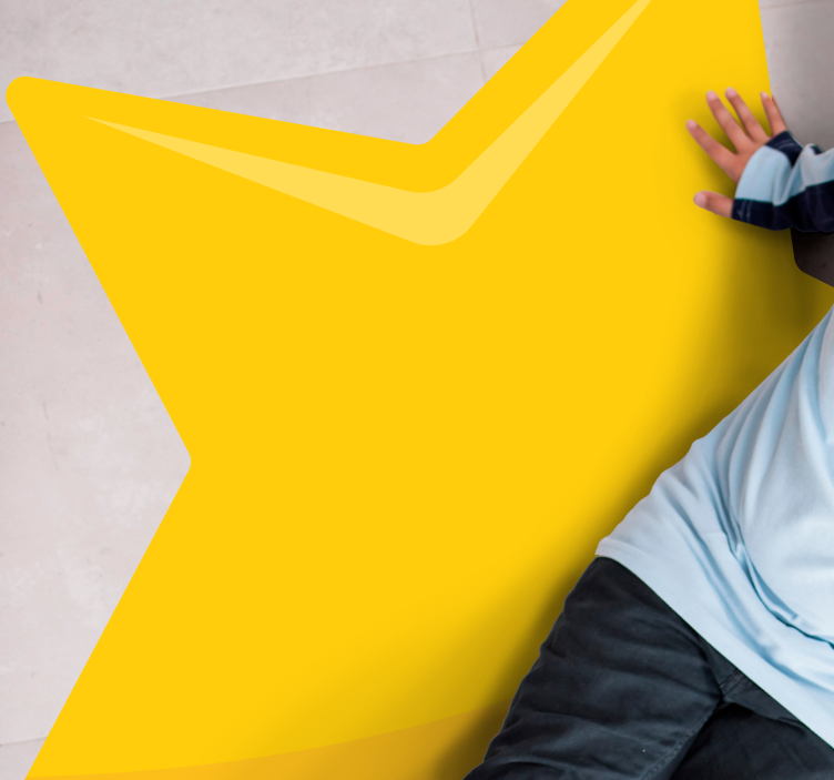 十代の若者たち ビニルマット 明るい星の形 - TENSTICKERS