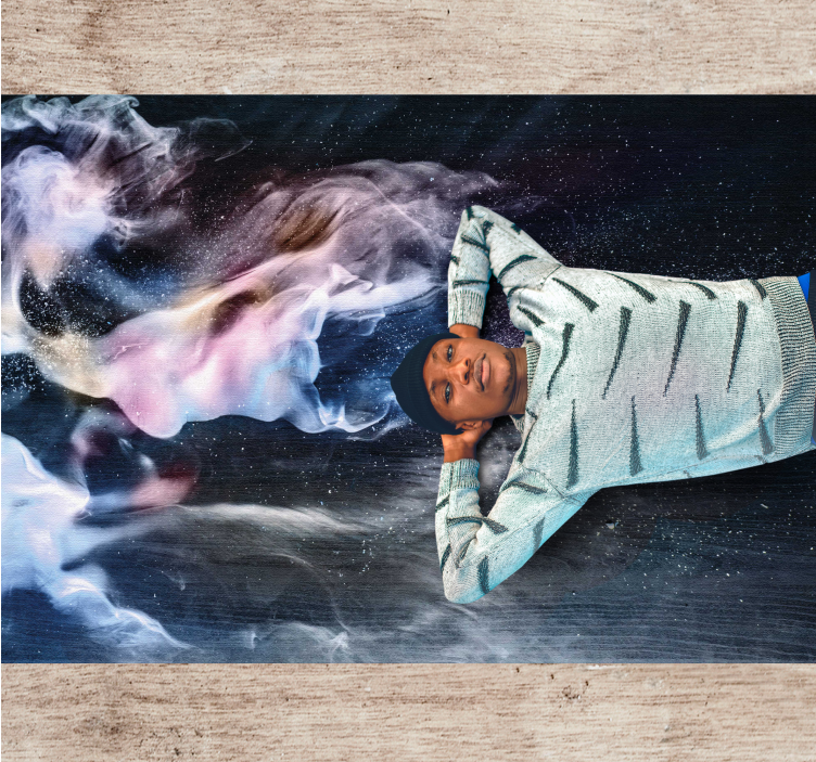 十代の若者たち ビニルマット 宇宙の煙の渦 - TENSTICKERS