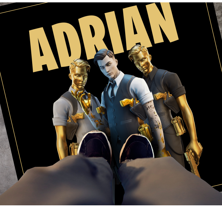 十代の若者たち ビニルマット カスタムトリオキャラクター - TENSTICKERS