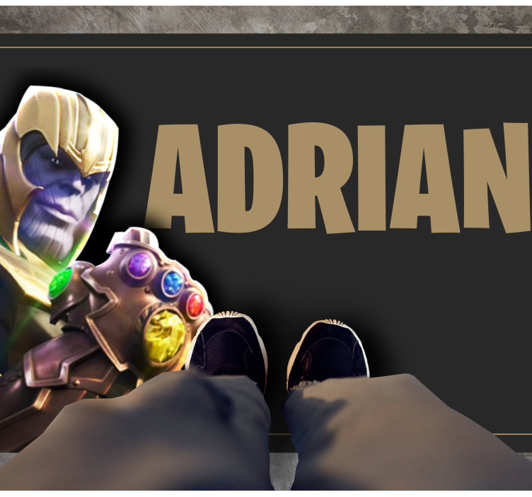 十代の若者たち ビニルマット ゲームキャラクター名付き - TENSTICKERS