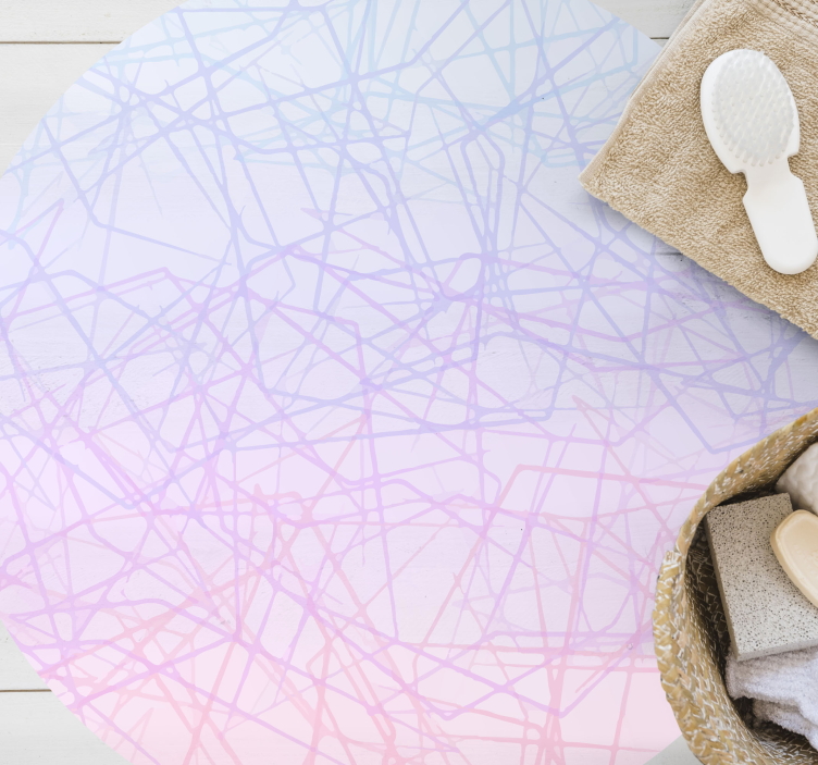 テクスチャー ビニールマット 抽象的な線オーバーレイ - TENSTICKERS