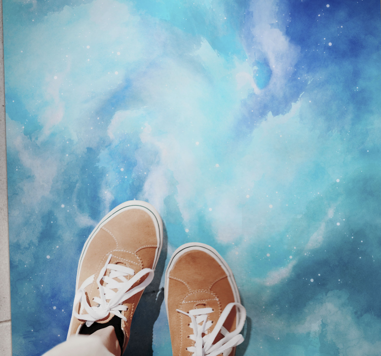 その他のテクスチャーの壁画 天体の水彩画 - TENSTICKERS