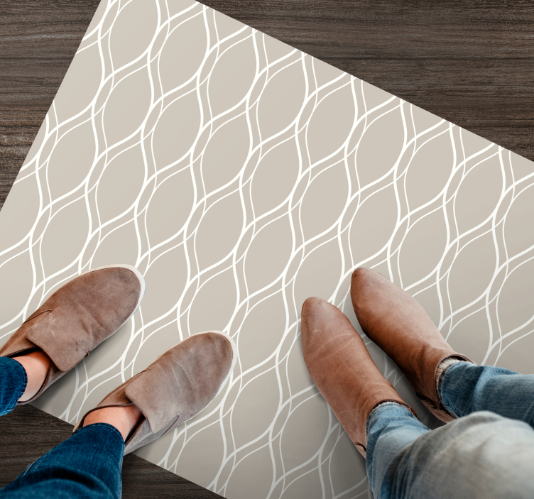 テクスチャー ビニールマット 曲線模様 - TENSTICKERS