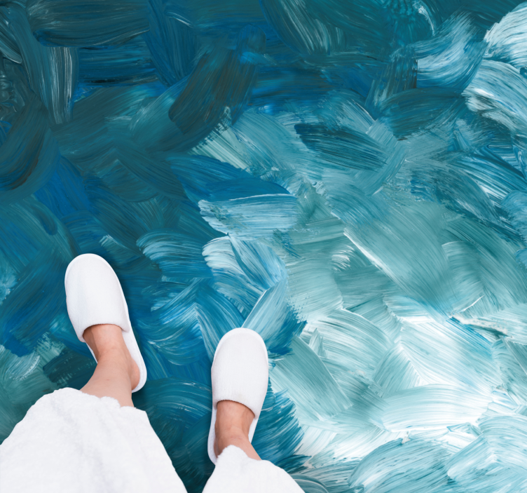 その他のテクスチャーの壁画海の筆致 - TENSTICKERS