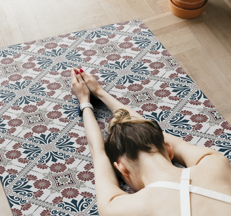 ビニール タイル カーペット 植物のアレンジメント - TENSTICKERS