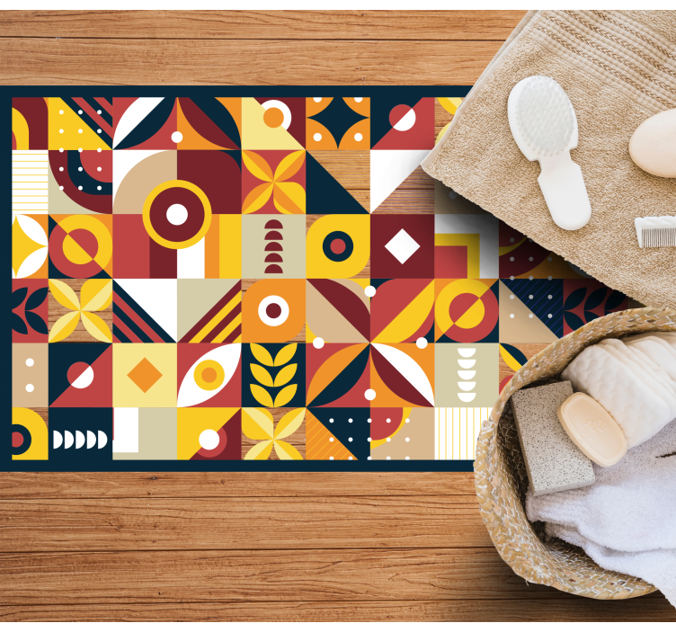 ビニール タイル カーペット 生き生きとした構成 - TENSTICKERS