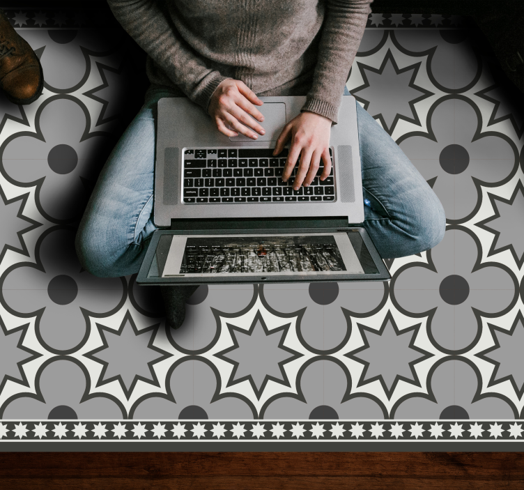 ビニール タイル カーペット 星柄スタイル - TENSTICKERS