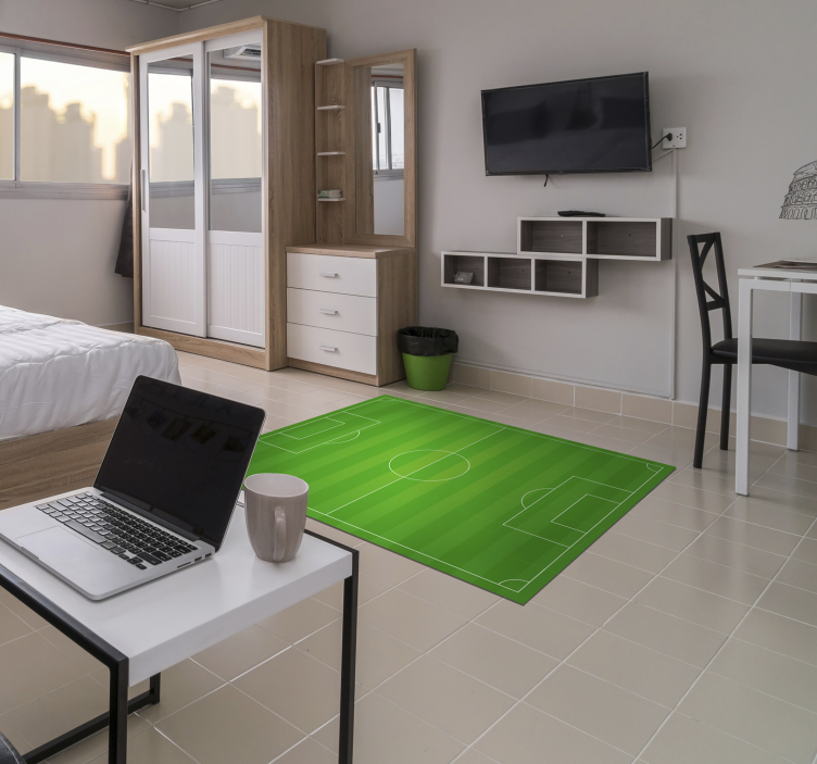 ビニールの敷物サッカー場ティーン - TENSTICKERS