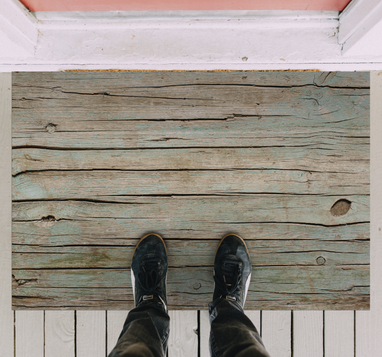 木効果 ビニールマット 古くなった木材の質感 - TENSTICKERS