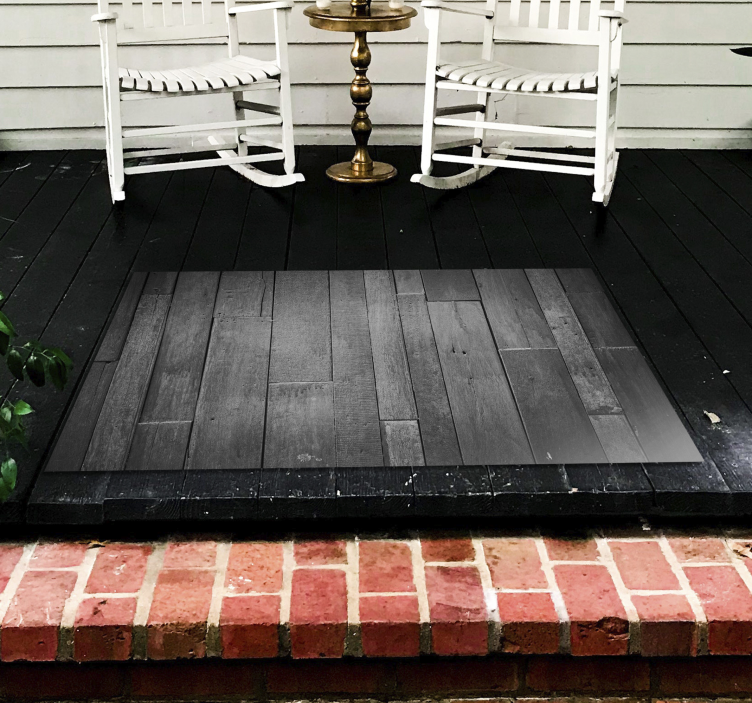 木効果 ビニールマット モダンなグレー仕上げ - TENSTICKERS