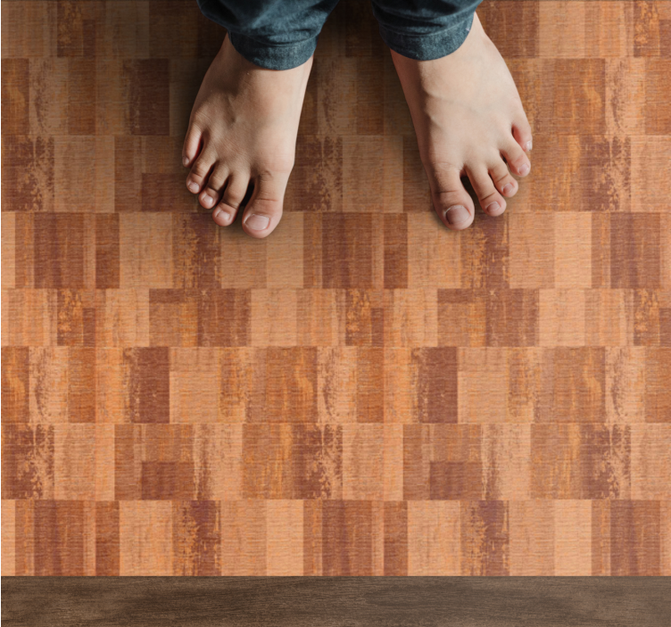 木効果 ビニールマット 寄木細工の錯覚 - TENSTICKERS