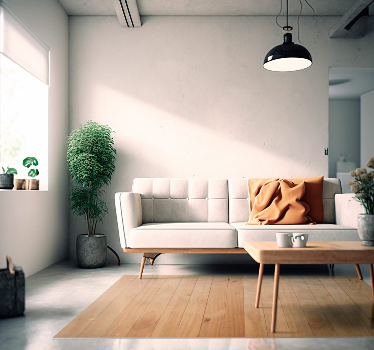 木効果 ビニールマット 板の明るい表面 - TENSTICKERS