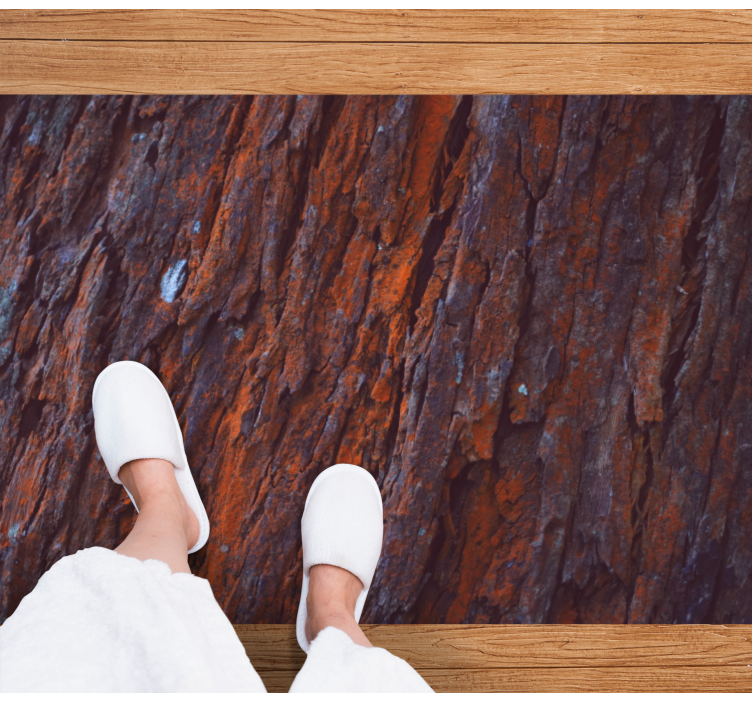 木効果 ビニールマット 素朴な樹皮 - TENSTICKERS