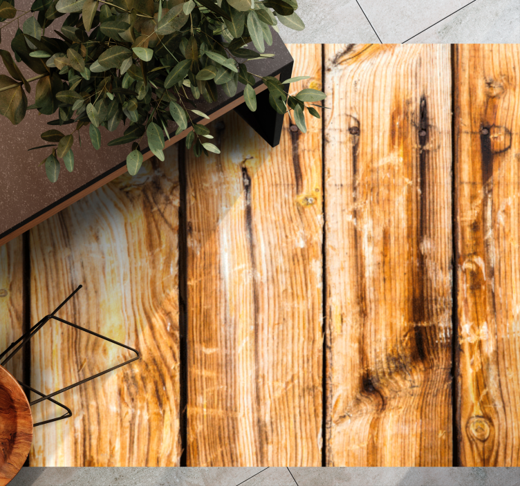 木効果 ビニールマット ラスティッククラシックプランク - TENSTICKERS