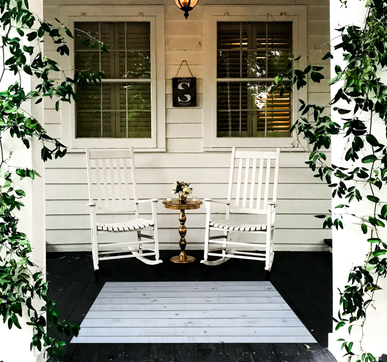 木効果 ビニールマット 素朴な木製 - TENSTICKERS