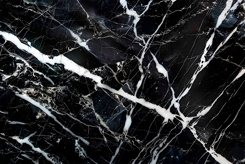 黒 ビニールマット ホワイトシェード大理石 - TENSTICKERS